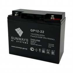 Аккумуляторная батарея SUNWAYS GP 12-22